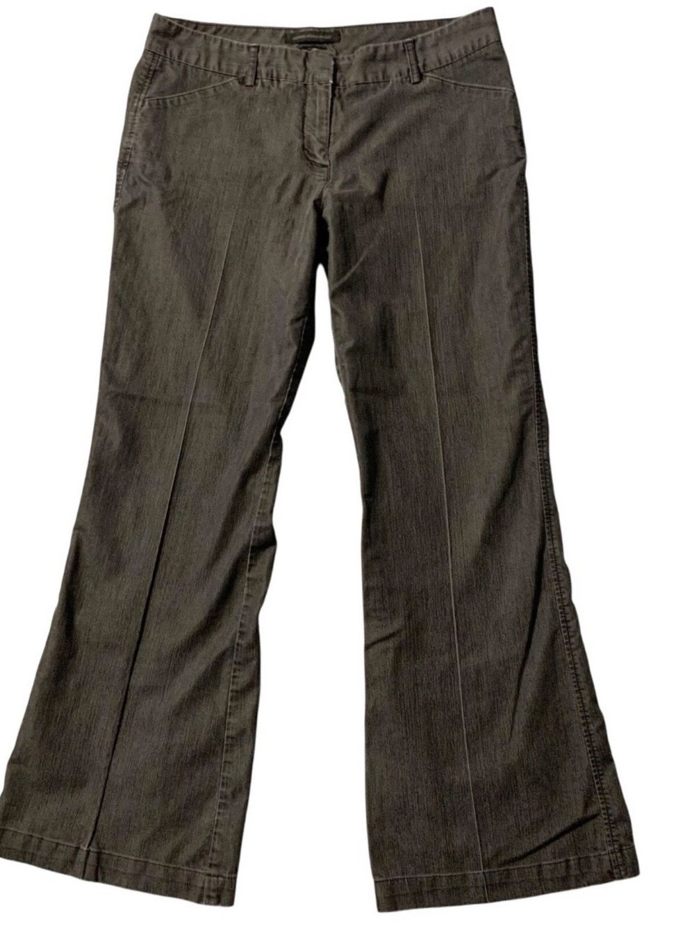 Express Jeans 10 (34x30.5) Black Editor Light Wash Design Studio Flare Stretch